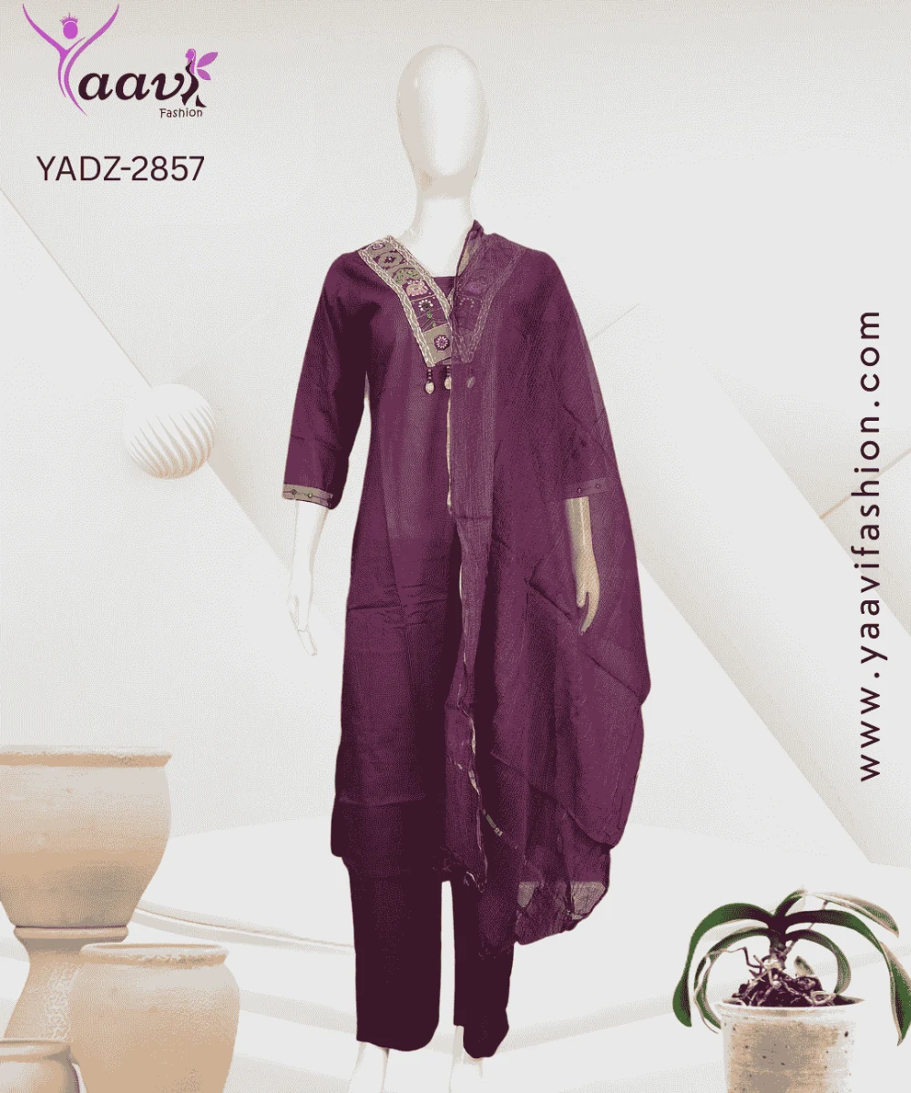 Kurti, Pant and Dupatta-YADZ-2857