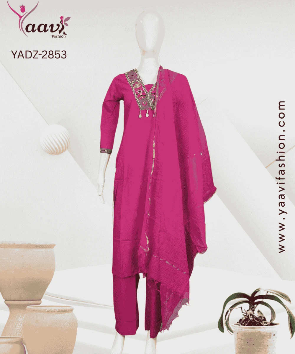 Kurti, Pant and Dupatta-YADZ-2853