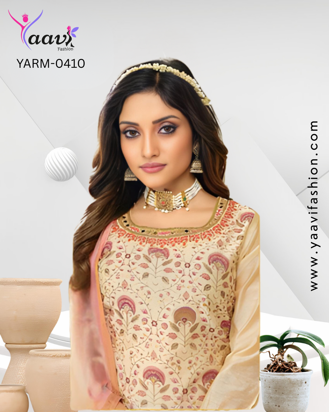 Kurti, Pant And Dupatta-YARM-0410 - Image 2