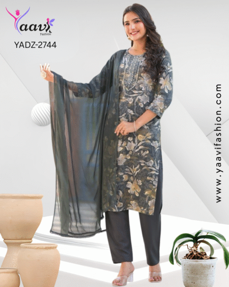Kurti, Pant And Dupatta-YADZ-2744