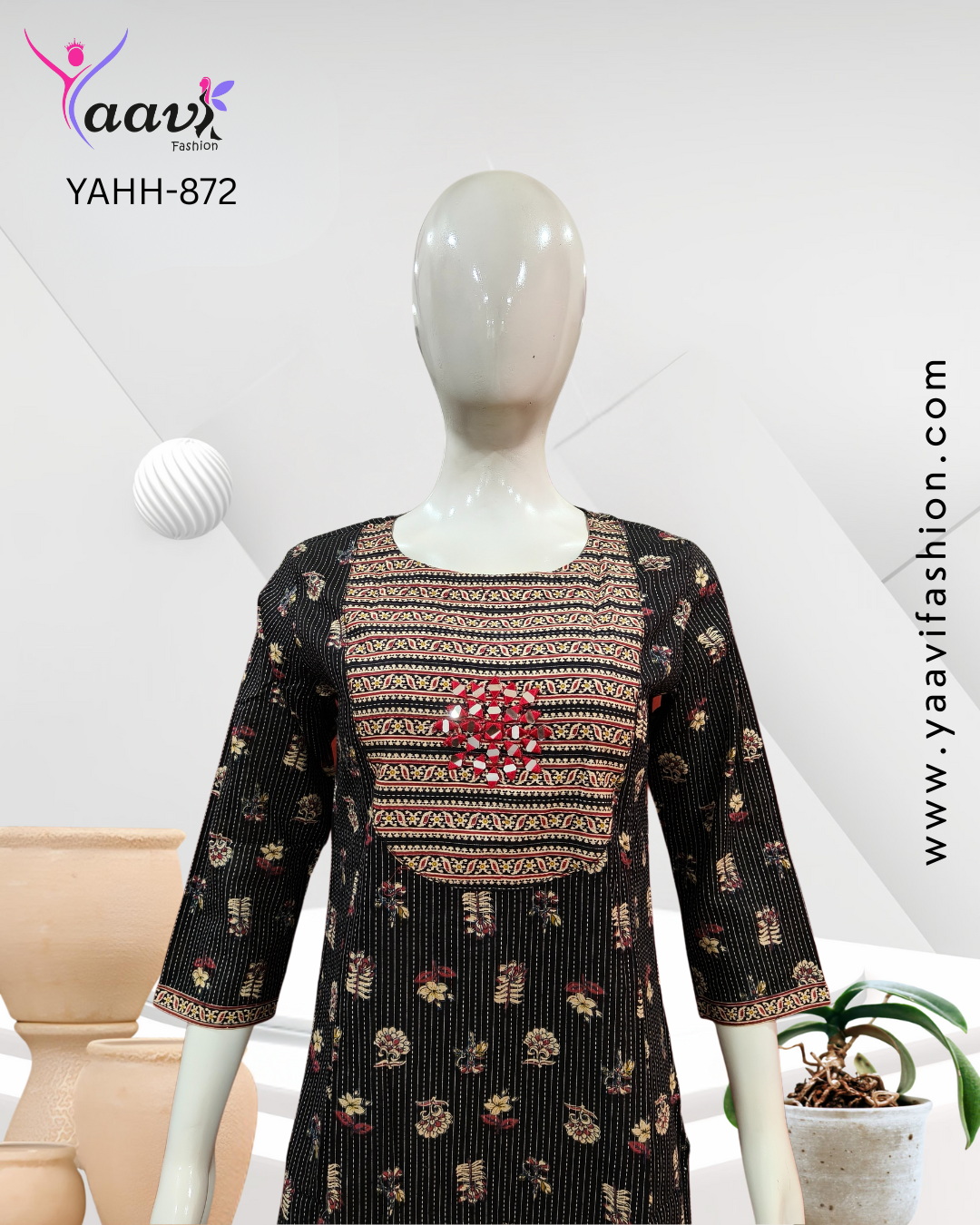 Kurti And Pant-YAHH-872 - Image 2