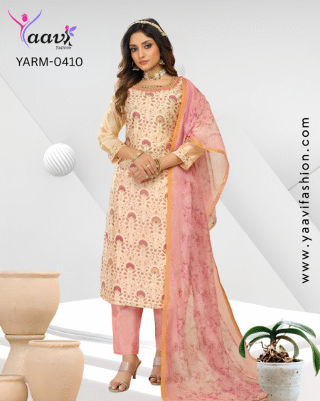 Kurti, Pant And Dupatta-YARM-0410